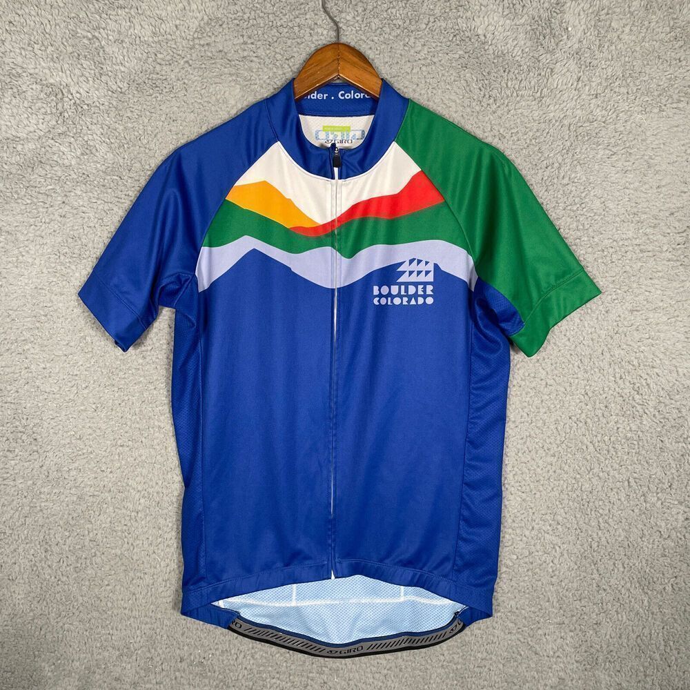 Giro Custom Cycling Jersey Boulder Colorado Full Zip Mens Large
